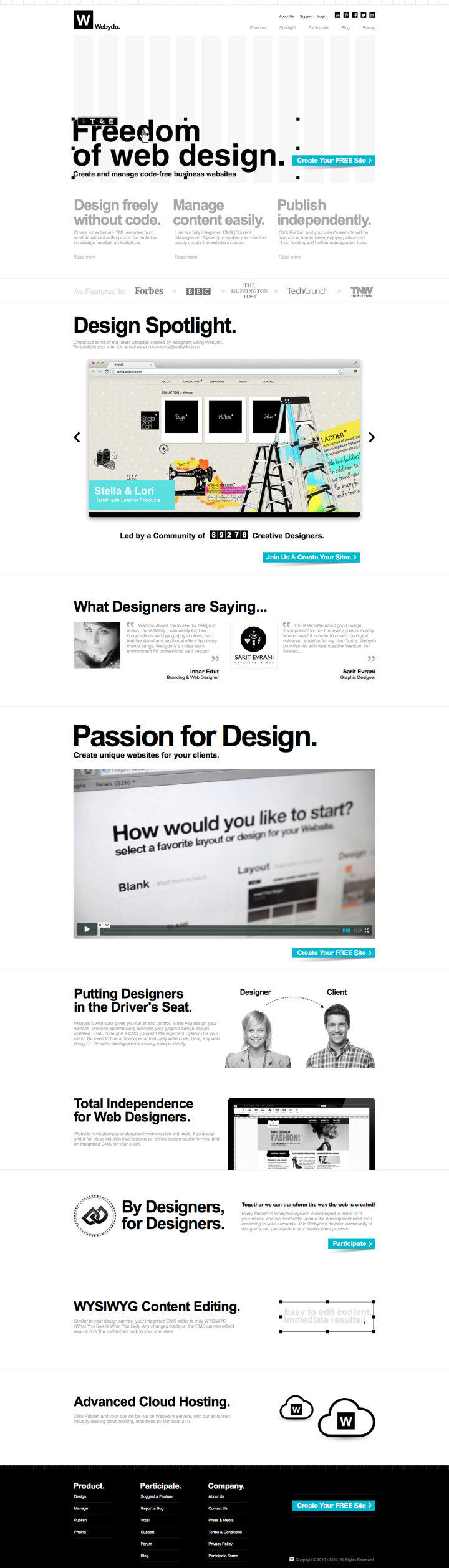 Professional Website Design Software for Designers | Create a Website | Webydo