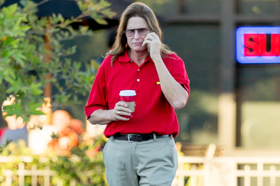 Bruce Jenner seen with a band on his ring finger and his hair down while getting coffee from Starbucks.  Pictured: Bruce Jenner Ref: SPL916979  231214   Picture by: VIPix / Splash News  Splash News and Pictures Los Angeles: 310-821-2666 New York: 212-619-2666 London: 870-934-2666 photodesk@splashnews.com 